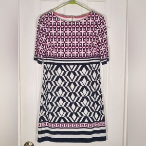 Eliza J Midi Dress Geometric 4P